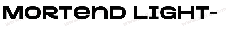 Mortend Light字体转换